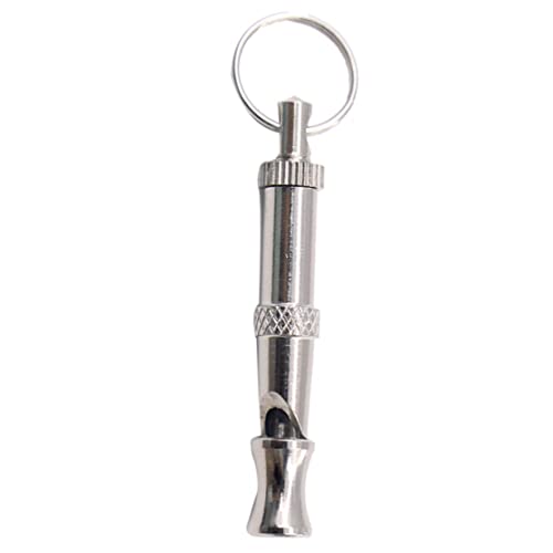 Laute Pfeife, Verstellbarer Pitch Hund Pfeife Hundetraining Pfeife Laut Sound Whistle Haustier liefert Silber von Yililay