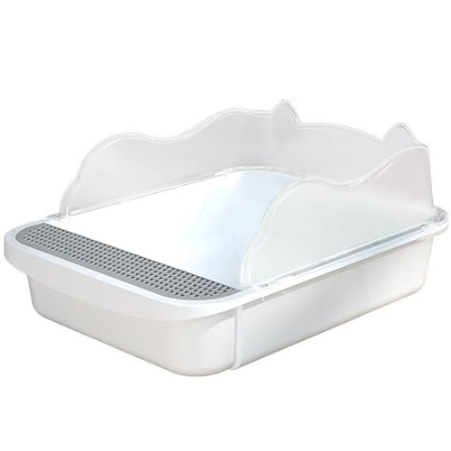 Öffnen Sie die obere Katzentoilette mit hoher Seite mit hoher Seite, katemische Katzentruss-Pfanne mit Sifter, halbvergesslicher Abnehmbarer Box für Innenkatzen von Yililay