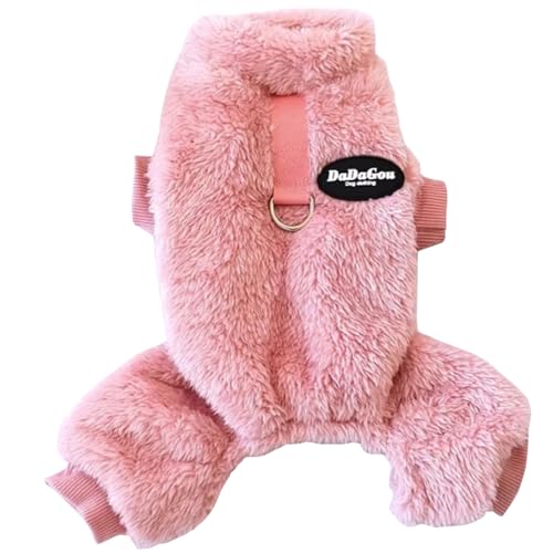 Yililay Hundepullover, Winter-Thermo-Hundemantel, vierbeinige Hundejacke mit Zugring, niedliche, atmungsaktive Hundekleidung für kleine Hunde, XL von Yililay