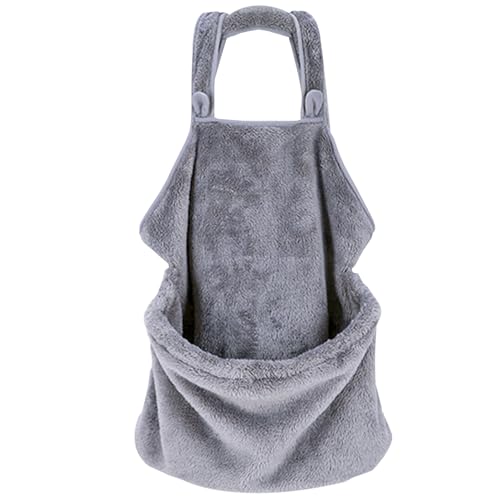 Yililay Katzenschlinge weiche Plüsch-Katzenschürze Warmer Katzenträgerbeutel mit Vordertasche und Drawschnell-Hörfreakträger für Katzen schlafen von Yililay