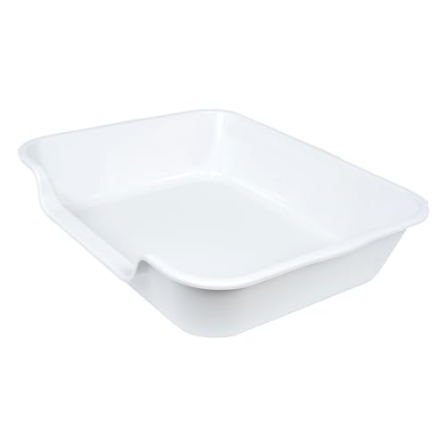 Ying Tutu 1 Packung extra große Katzentoilette (ABS-Material), Seniorentoilette mit niedrigem Einstieg für geriatrische Kätzchen, große Katzen, Jumbo-Haustiersichere Katzentoiletten Tablett für von Ying Tutu