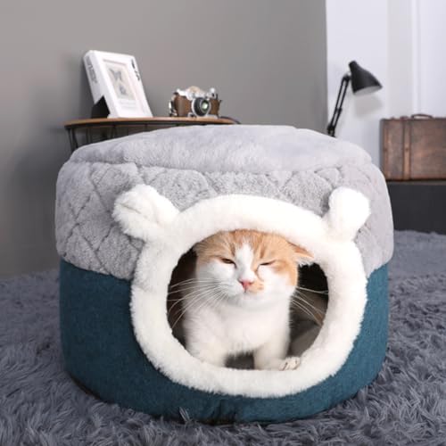 Yinghesheng Katzenbett Katzenhöhle Weiches Komfort Zelt Katzenstreu Bett Warme Katzenbett Flauschig Katzenkorb, Katzenhöhle Outdoor für Katzen und Kleine,50cm Yinghesheng Katzenbett Katzenhöhle Weiches Komfort Zelt Katzenstreu Bett Warme Katzenbett Flauschig Katzenkorb, Katzenhöhle Outdoor für Katzen und Kleine,50cm von Yinghesheng