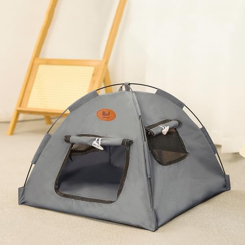 Yinghesheng Katzenhaus Outdoor Winterfest, Tragbares Kühlzelt für Katzen, Hundehütte Indoor Hundehöhle Katzenzelt Atmungsaktiv & Waschbar, Für Kätzchen,Welpen,Grau,48x48x42cm Yinghesheng Katzenhaus Outdoor Winterfest, Tragbares Kühlzelt für Katzen, Hundehütte Indoor Hundehöhle Katzenzelt Atmungsaktiv & Waschbar, Für Kätzchen,Welpen,Grau,48x48x42cm von Yinghesheng