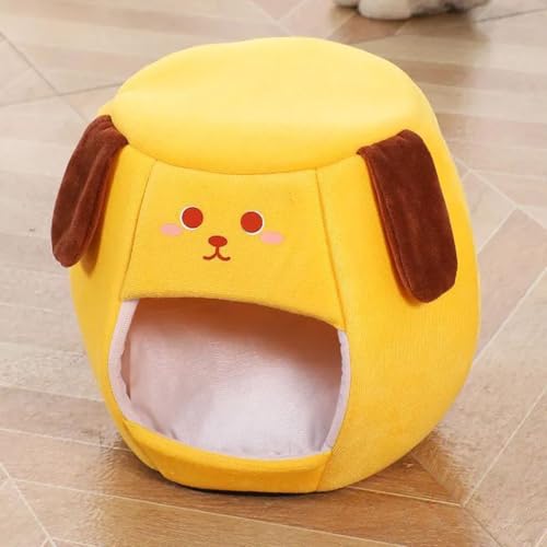 Yinghesheng Katzenhaus für Indoor Katzen, Warmes Und Gemütliches Katzenhöhle Katzenbett, Katzenschlafplatz Katzen Versteck Für Draußen Winterfest Warm,Gelb,45x38x35cm Yinghesheng Katzenhaus für Indoor Katzen, Warmes Und Gemütliches Katzenhöhle Katzenbett, Katzenschlafplatz Katzen Versteck Für Draußen Winterfest Warm,Gelb,45x38x35cm von Yinghesheng