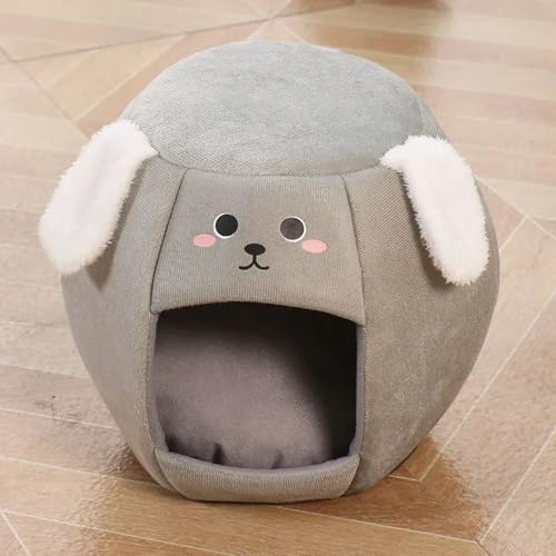 Yinghesheng Katzenhaus für Indoor Katzen, Warmes Und Gemütliches Katzenhöhle Katzenbett, Katzenschlafplatz Katzen Versteck Für Draußen Winterfest Warm,Grau,30x30x30cm Yinghesheng Katzenhaus für Indoor Katzen, Warmes Und Gemütliches Katzenhöhle Katzenbett, Katzenschlafplatz Katzen Versteck Für Draußen Winterfest Warm,Grau,30x30x30cm von Yinghesheng
