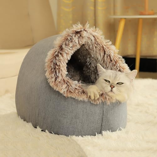 Yinghesheng Katzenhöhle Katzen Schlafplatz Katzenbett Flauschig Katzenkörbchen Katzen Bett Katzen Höhle Hundehöhle für Katzen und kleine Hunde Schlafen,Braun,50x40x38cm Yinghesheng Katzenhöhle Katzen Schlafplatz Katzenbett Flauschig Katzenkörbchen Katzen Bett Katzen Höhle Hundehöhle für Katzen und kleine Hunde Schlafen,Braun,50x40x38cm von Yinghesheng