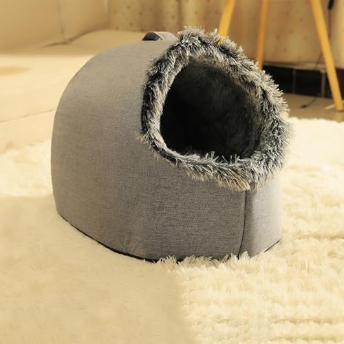 Yinghesheng Katzenhöhle Katzen Schlafplatz Katzenbett Flauschig Katzenkörbchen Katzen Bett Katzen Höhle Hundehöhle für Katzen und kleine Hunde Schlafen,Grau,40x32x34cm Yinghesheng Katzenhöhle Katzen Schlafplatz Katzenbett Flauschig Katzenkörbchen Katzen Bett Katzen Höhle Hundehöhle für Katzen und kleine Hunde Schlafen,Grau,40x32x34cm von Yinghesheng