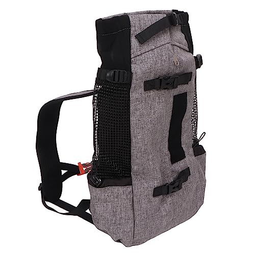 Cat -Rucksackträger, Hunde - Fluggesellschaft Zugelassene Haustierträger Mesh Kleiner Katzenträger für Mittelgroße Hundepapler Kätzchen Bunny Welpen für Reisebandwanderungen (Grey) von Yinhing