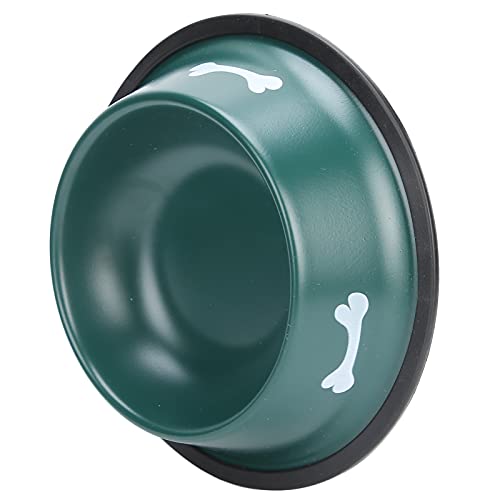 Edelstahlhundschalen, Katzenfutterschale Haustier Fütterungsschale Stapelbare Welpen Geschirr Hundeberken für Nahrung und Wassermetallhundschalen für Innenkatzen Kleine Hunde (Green) von Yinhing