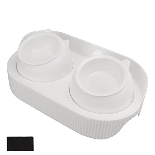 Erhöhte Katzenschalen, Katzenfutter und Wasserschüssel Set Erhöhte Fütterungsstation Doppelkeramik Haustierschalen Keramik -Kategorschale Haustierschale für Kätzchen und Kleine Hunde, 16.1 X 5,7 X Erhöhte Katzenschalen, Katzenfutter und Wasserschüssel Set Erhöhte Fütterungsstation Doppelkeramik Haustierschalen Keramik -Kategorschale Haustierschale für Kätzchen und Kleine Hunde, 16.1 X 5,7 X von Yinhing