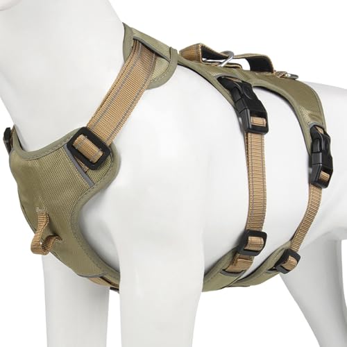 Essentielles Hundekabelbaum, No-Pull-Haustierweste Atmungsaktive Verstellbare Haustierkabelbaum-Hundegurt No-Pull Reflektierende Hundeweste für Kleine Mittelgroße Große Hunde (XL) von Yinhing
