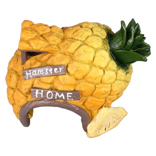 Fischhaus, Betta Fisch Versteck Fischbox Landschaft Hideaway Fun Simulation Innovative Landschaftsbau Aquarium Hideout House Aquarium Dekorationen für Garnelen Betta Goldfische und Reptilien (Ananas von Yinhing