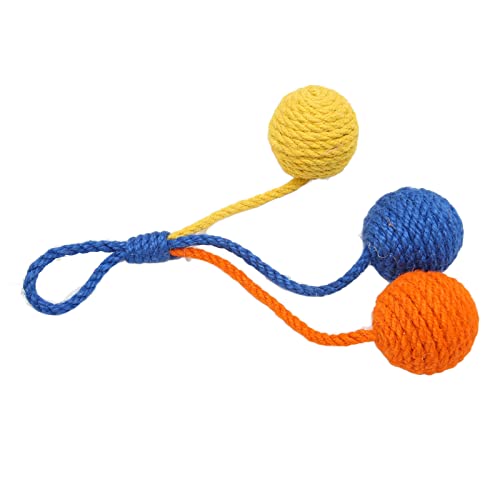 Hängende Katzenspielzeug, Katzenseilspielzeug Interaktive Katzenkauen -Spielzeug -Sisal Bälle für Katzen Zum Kratzen, Pat, Biss oder Katzenspielzeugkugeln für Innenkatzen Kätzchen (Blau, Gelb, Orange) Hängende Katzenspielzeug, Katzenseilspielzeug Interaktive Katzenkauen -Spielzeug -Sisal Bälle für Katzen Zum Kratzen, Pat, Biss oder Katzenspielzeugkugeln für Innenkatzen Kätzchen (Blau, Gelb, Orange) von Yinhing