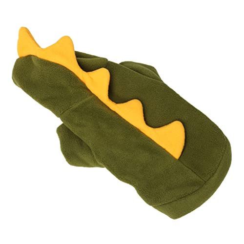 Hund Dinosaurier Kostüm, Katzenkleidung Warm Warm Hob Hund Dinosaurkostüm Hundehochpuppen Kalte Wettermantel Topy Pyjamas für Kleine Hunde Chihuahua Moat Kleidung Pupen Katze Custume (XS) von Yinhing