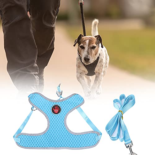 Hundekabelbaum, Hundekabelbaum Mittelgroßer Hund Polyester Atmungsaktivem Maschenweste Haustier -Brustgurt Gurt Zieh Traktion Leine Seilgeschirr und Leine für Kleine, Mittlere Hunde, Katzen (L) von Yinhing