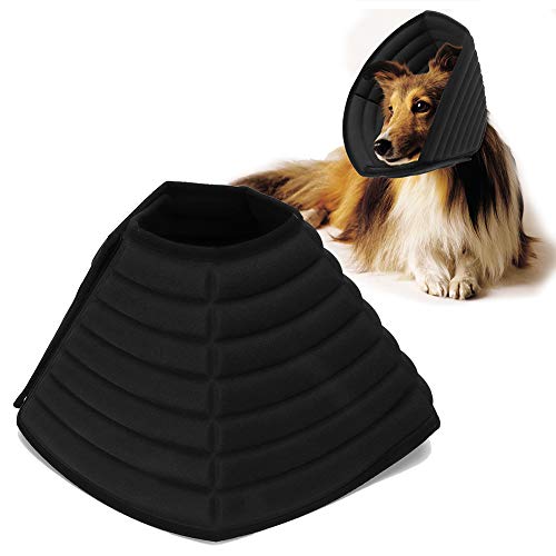 Hundekegelkragen, Kegel für Hunde, um Aufhören, Elisabethanische Kragenschleifen zu Lecken, Weiche Katzenwiederherstellungskragen Katzenkatze Katzenkragen für Katzen Kätzchen und Welpen (M) von Yinhing