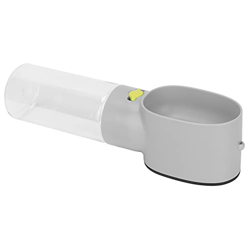 Hundwasserflasche, Hundwasserschüssel -Spender mit Trinkfuttermittel Tragbarer Welpen Wasserspender Hund Reisetasche für Haustiere Im Freien, Wandern, Reisen, Food Grade Plastik (Grey) von Yinhing