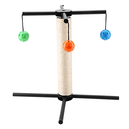Katzenkratzerpfosten, Katzenkratzer mit 4 Kugeln Stabiler Gerüst Cat Game Toy Sisal Scratch Posts Katzenkratzposten für Kätzchen oder Kleinere Katzen, 15,7 X 2,8 Zoll Katzenkratzerpfosten, Katzenkratzer mit 4 Kugeln Stabiler Gerüst Cat Game Toy Sisal Scratch Posts Katzenkratzposten für Kätzchen oder Kleinere Katzen, 15,7 X 2,8 Zoll von Yinhing