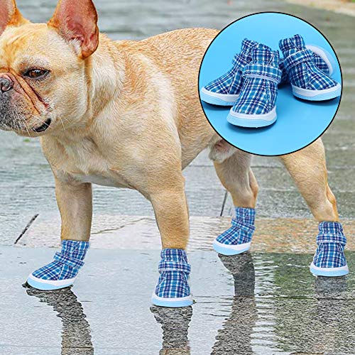 Katzenschuhe, Hundefutter Im Freien Im Freien Atmungsaktive Welpen Sneakers 4pcs Nicht -Slip -Hunde Hunde -Stoff Sportschuhe Hundeschuhe für Kleine Mittelgroße Hunde, Blau, Blau (Typ 5 (8,3 x 8,3 x Katzenschuhe, Hundefutter Im Freien Im Freien Atmungsaktive Welpen Sneakers 4pcs Nicht -Slip -Hunde Hunde -Stoff Sportschuhe Hundeschuhe für Kleine Mittelgroße Hunde, Blau, Blau (Typ 5 (8,3 x 8,3 x von Yinhing