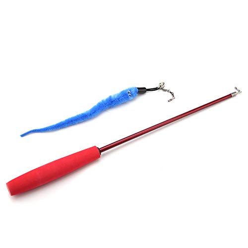 Katzenstab Spielzeug, Katzenfischerei Stangen Spielzeug High Elastic Retracted Teaser Draht Chaser Zauberstab Katze Kätzchen Haustier Spiel Interaktive Spielzeugkatze für Innenkatzen Zum Training Katzenstab Spielzeug, Katzenfischerei Stangen Spielzeug High Elastic Retracted Teaser Draht Chaser Zauberstab Katze Kätzchen Haustier Spiel Interaktive Spielzeugkatze für Innenkatzen Zum Training von Yinhing