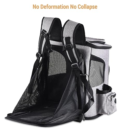Katzenträger, Katzenrucksack mit Verstärktem Schultergurt Design Haustierträger Welpen Sicherheitsfunktionen und Kolstert Zurück - - für Kleine Katzen und Hunde Katzenträger, Katzenrucksack mit Verstärktem Schultergurt Design Haustierträger Welpen Sicherheitsfunktionen und Kolstert Zurück - - für Kleine Katzen und Hunde von Yinhing