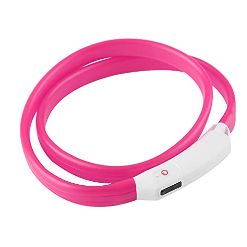 LED Hundekragen Wiederaufladbar, Hundeskragen (PINK) von Yinhing