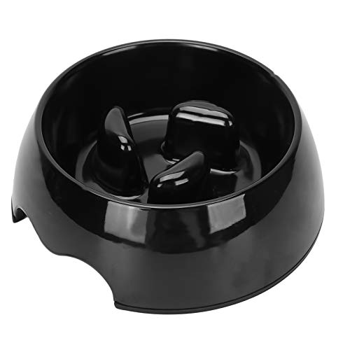 Langsame Feeder Hundeschalen, Katzenpuzzle Feeder Futtermittelbehälter Bloat Stopp Labyrinth Schalen Interaktive Puzzle Schüssel Langsam Essen Hundeschale für Kleine und Mittlere Hunde (BLACK) von Yinhing