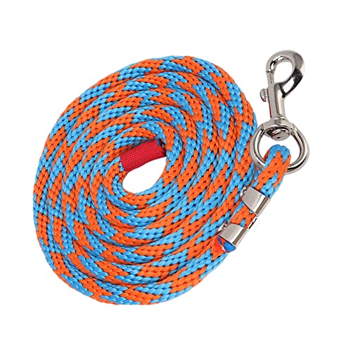 Pferdeseil, Bleiseile für Pferde Traktionsseil Nylon Pferdseil Pferde Halfter und Bleiseil für Vieh -Tier -Pferdetraining 6,6 Fuß Lang (Blau-Orange) von Yinhing