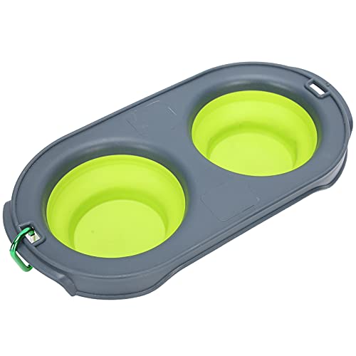 Travel Dog Bowls, Tragbare Hundeschale Tragbare Haustierklappschale Faltbares Doppel -Futter -Wasserversorgungsfutterklappenschale für Haustiere, Reisen, Wandern, Camping, 11,3 X 5,9 X 2,6 Zoll Travel Dog Bowls, Tragbare Hundeschale Tragbare Haustierklappschale Faltbares Doppel -Futter -Wasserversorgungsfutterklappenschale für Haustiere, Reisen, Wandern, Camping, 11,3 X 5,9 X 2,6 Zoll von Yinhing
