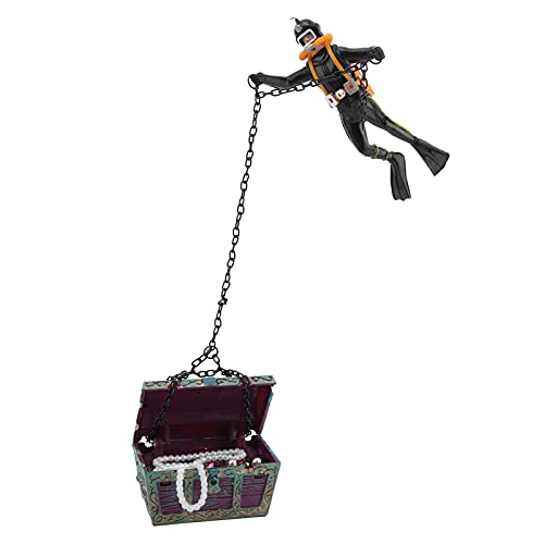 Yinhing Aquarium Treasure Box, Aquariumdekorationen Aquarium Ornament Treasure Diver Action Figur Dekoration Fischbox Accessoires für Heimfischbox Kunsthandwerk Dekoration Yinhing Aquarium Treasure Box, Aquariumdekorationen Aquarium Ornament Treasure Diver Action Figur Dekoration Fischbox Accessoires für Heimfischbox Kunsthandwerk Dekoration von Yinhing