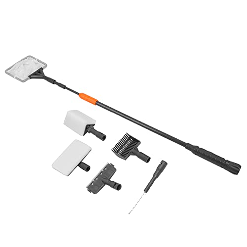 Yinhing Aquariumreinigungswerkzeuge, Aquariumreiniger mit Verstellbarem Langgriff, Schwammbürste, Schaber, Rake Fish Box Cleaner Kit Fischreinigungskit für Acryl und Glasschachtel Yinhing Aquariumreinigungswerkzeuge, Aquariumreiniger mit Verstellbarem Langgriff, Schwammbürste, Schaber, Rake Fish Box Cleaner Kit Fischreinigungskit für Acryl und Glasschachtel von Yinhing