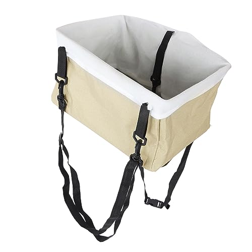 Yinhing Hundautositz, Hundautositze für Kleine Hunde mit Sicherheitstraktionsgürtel und Decken Auto Haustier Tragbarer Reisetasche Welpen Autositz für Kleine Bis Mittlere Hunde, Welpen (Beige) von Yinhing