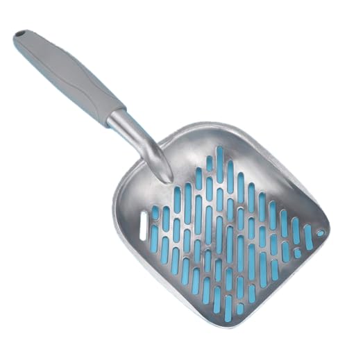 Yinhing Katzenstreu Schaufel, Edelstahl -Katzentoilette mit Katzenstreu Schaufel Katzenstrauder Katze Kochkop für Katzenstreu Scoop (Gray) von Yinhing