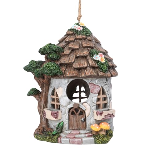 Yinns Vogelhaus aus Kunstharz für den Außenbereich, Vogelhäuser für den Außenbereich, Wildvogel-Nisten, dekorative Stein-Vogelhäuser für Hof, Gartendekoration, wasserdicht Yinns Vogelhaus aus Kunstharz für den Außenbereich, Vogelhäuser für den Außenbereich, Wildvogel-Nisten, dekorative Stein-Vogelhäuser für Hof, Gartendekoration, wasserdicht von Yinns