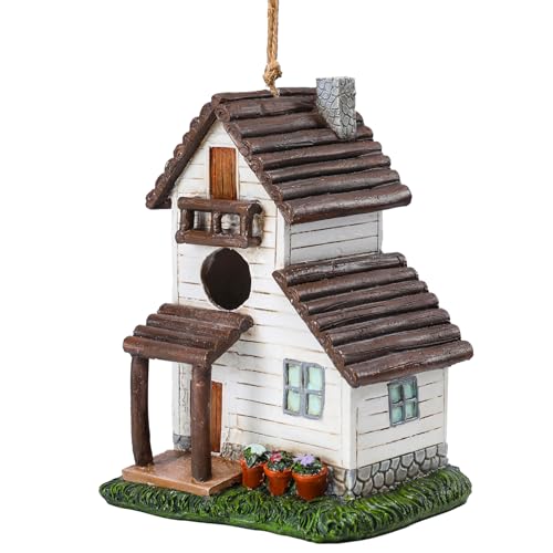 Yinns Vogelhaus aus Kunstharz für den Außenbereich, Vogelhäuser für den Außenbereich zum Nisten, dekorative Vogelhäuser für Hof, Garten, Dekoration, wasserdicht Yinns Vogelhaus aus Kunstharz für den Außenbereich, Vogelhäuser für den Außenbereich zum Nisten, dekorative Vogelhäuser für Hof, Garten, Dekoration, wasserdicht von Yinns
