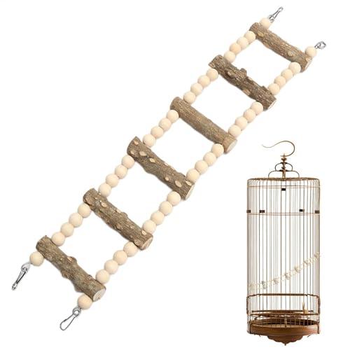 Vogelkäfig Leiterbrücke, Papageienleiterbrücke, Haustiere schwingende stehende Stange Haustier Aras Natürliches Kauspielzeug, Vogelholzleiter hängende Kletterbrücke Vogel Haustier Kauspielzeug Vogelkäfig Leiterbrücke, Papageienleiterbrücke, Haustiere schwingende stehende Stange Haustier Aras Natürliches Kauspielzeug, Vogelholzleiter hängende Kletterbrücke Vogel Haustier Kauspielzeug von Yiohejy