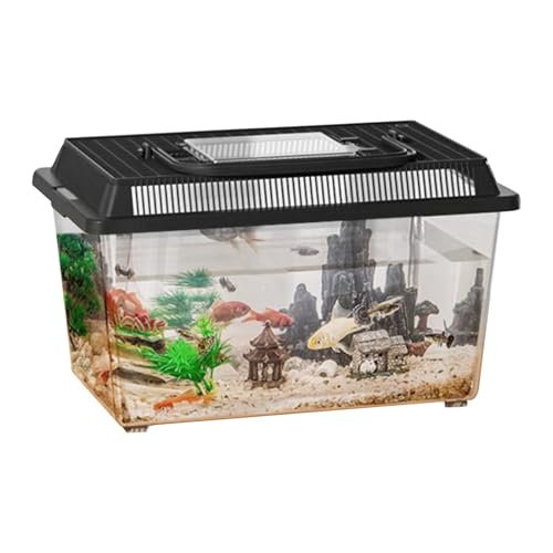 Yiohejy Echsenkäfig | Futterbox Für Echsen, Vogelspinnen & Terrarientiere | Transparenter Tierbehälter Mit Griff Für Geckos, Krabben & Einsiedlerkrebse Yiohejy Echsenkäfig | Futterbox Für Echsen, Vogelspinnen & Terrarientiere | Transparenter Tierbehälter Mit Griff Für Geckos, Krabben & Einsiedlerkrebse von Yiohejy