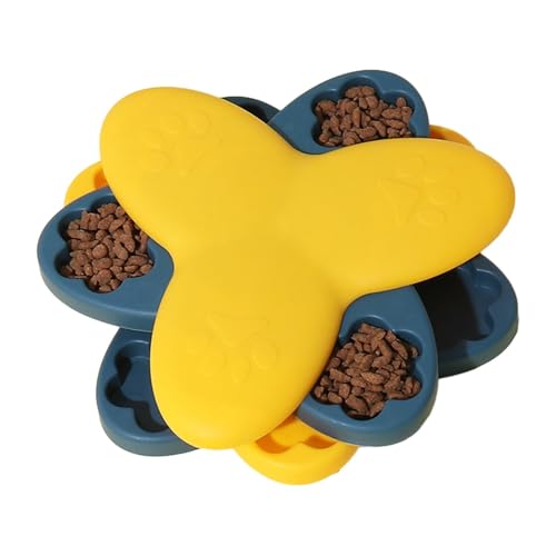 Yiohejy Hunde-Puzzle-Spielzeug, interaktiver drehbarer Futternapf für Hunde, geistige Stimulationsspiele, Bereicherung, Welpenspielzeug für kleine, mittelgroße und große Welpen zu Hause von Yiohejy