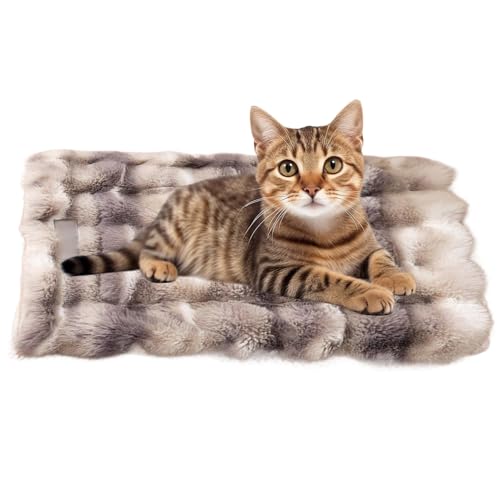 Yiohejy Hunde-Schlafmatte – Plüsch-Katzenunterlage, Haustiermöbel für Couch, Unterschlupf, , Stuhl, Schreibtisch, Outdoor, Winter, Reise, Camping, Innen-Nachttisch von Yiohejy