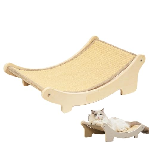 Yiohejy Katzenkratzer Lounger, Kratzer Hängematte für Innenkatzen,Sisal Claw Schleiflounge Kätzchen Nest Matte | Möbelschutzkatze Kratzbett Hängematte für Welpen Haustiere Yiohejy Katzenkratzer Lounger, Kratzer Hängematte für Innenkatzen,Sisal Claw Schleiflounge Kätzchen Nest Matte | Möbelschutzkatze Kratzbett Hängematte für Welpen Haustiere von Yiohejy