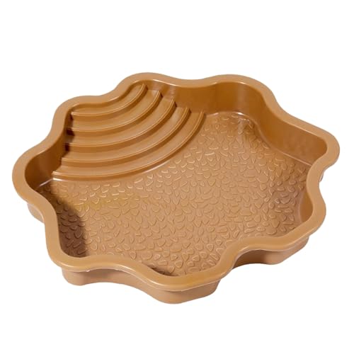 Yiohejy Schildkrötenbecken mit Rampe, große Reptilien-Wasserschale, Schildkröten-Badewanne, Eidechsen-Habitat mit Flussufer-Design, sturzfest, Futterspender für Schildkröte, Gecko Yiohejy Schildkrötenbecken mit Rampe, große Reptilien-Wasserschale, Schildkröten-Badewanne, Eidechsen-Habitat mit Flussufer-Design, sturzfest, Futterspender für Schildkröte, Gecko von Yiohejy