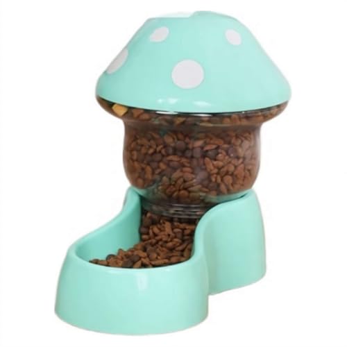 Automatischer Futterspender für Haustiere mit Pilzform, 1,8 l, für Katzen und Hunde, Nachfüllpackung, doppelter Futter-Wasserspender, Haustierfutterschale für kleine, mittelgroße Hunde, Haustiere Automatischer Futterspender für Haustiere mit Pilzform, 1,8 l, für Katzen und Hunde, Nachfüllpackung, doppelter Futter-Wasserspender, Haustierfutterschale für kleine, mittelgroße Hunde, Haustiere von Yiokii