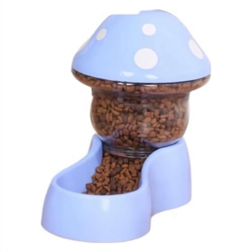 Automatischer Futterspender für Haustiere mit Pilzform, 1,8 l, für Katzen und Hunde, Nachfüllpackung, doppelter Futter-Wasserspender, Haustierfutterschale für kleine, mittelgroße Hunde, Haustiere Automatischer Futterspender für Haustiere mit Pilzform, 1,8 l, für Katzen und Hunde, Nachfüllpackung, doppelter Futter-Wasserspender, Haustierfutterschale für kleine, mittelgroße Hunde, Haustiere von Yiokii