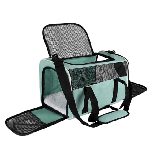 Yipincover Tragetasche, weiche Seiten, für Katzen, Hunde, Kleintiere bis zu 11,3 kg, Top-Load-Transportbox, belüftetes Design, tragbare Katzentragetasche, von Fluggesellschaften zugelassen (XL, Grün) Yipincover Tragetasche, weiche Seiten, für Katzen, Hunde, Kleintiere bis zu 11,3 kg, Top-Load-Transportbox, belüftetes Design, tragbare Katzentragetasche, von Fluggesellschaften zugelassen (XL, Grün) von Yipincover