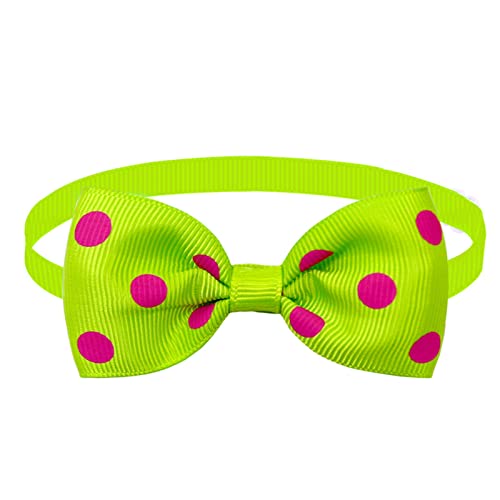 Modisches Halsband für Hunde und Katzen, verstellbar, mit Schleife, verstellbar, für Valentinstag, Grün Modisches Halsband für Hunde und Katzen, verstellbar, mit Schleife, verstellbar, für Valentinstag, Grün von Yirepny