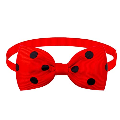 Modisches Halsband für Hunde und Katzen, verstellbar, mit Schleife, verstellbar, für Valentinstag, Rot von Yirepny