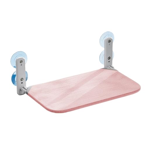 Yirepny Zusammenklappbare Katzenhängematte, kabelloses Katzenbett mit 4 Saugnäpfen, kabellose Fensterstange mit Stahlrahmen zum Sonnenbaden im Innenbereich Rosa L Yirepny Zusammenklappbare Katzenhängematte, kabelloses Katzenbett mit 4 Saugnäpfen, kabellose Fensterstange mit Stahlrahmen zum Sonnenbaden im Innenbereich Rosa L von Yirepny
