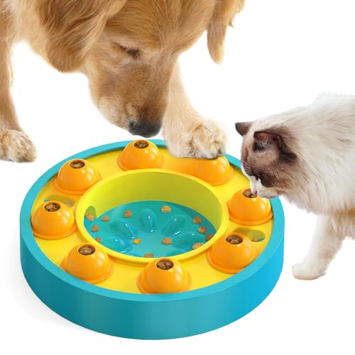 Yirochan Interaktives Hundespielzeug für langsames Füttern, 2-in-1 Hunde-Puzzle-Spielzeug, Leckerli-Spender für Hunde und Katzen, Puzzle-Futterspender für Hunde, IQ-Training, lustige Fütterung, von Yirochan