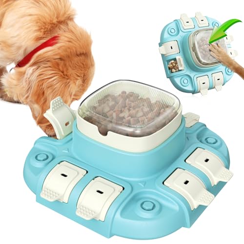 Yirochan Puzzle-Futterspender für Hunde – Interaktives Hundespielzeug für lustige Fütterung, Hunde-Puzzle-Spielzeug, Leckerli-Spender für mittelgroße und kleine Hunde, langsames Füttern, um zu von Yirochan