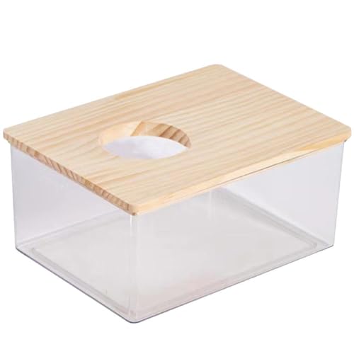 Pet Sand Bath Box Small Pets Clear Acrylic Sand Bathroom Sand Bath House For Hamster Cage Corner Toilet For Squirrels Small Pet Litter Tray Box Pan For Cage von Yisawroy